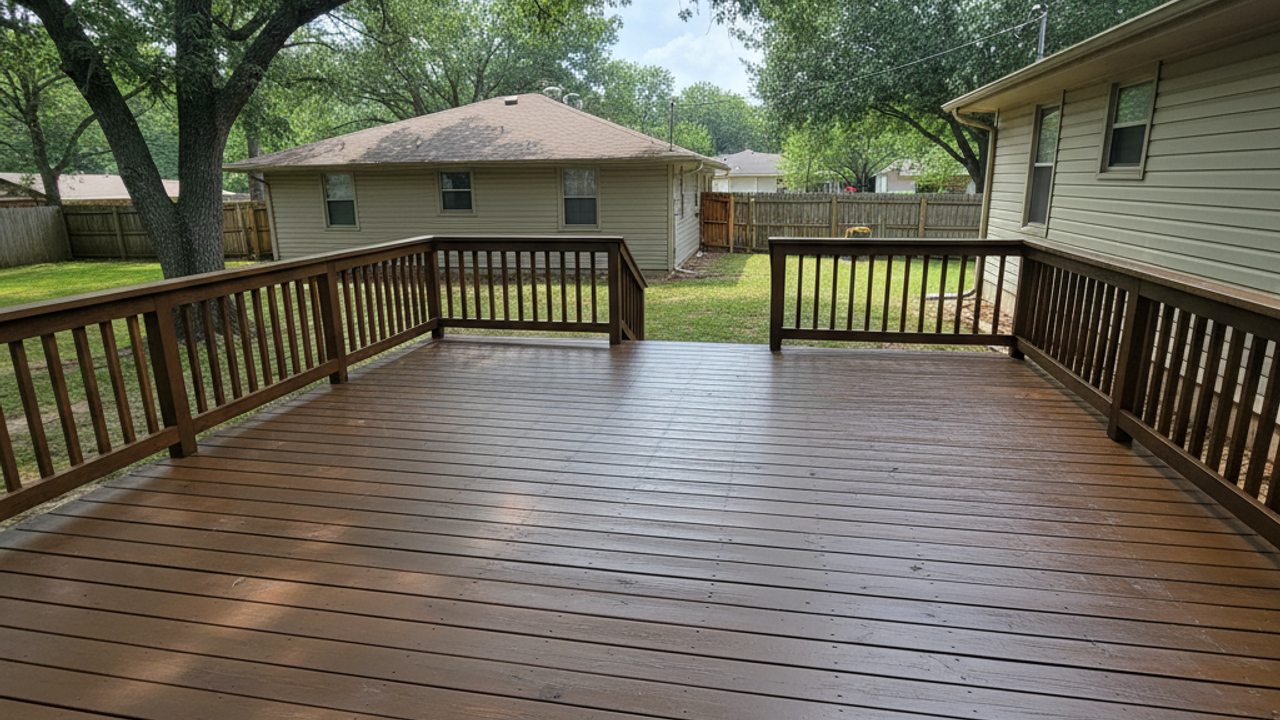 Deck Resurfacing completed by Oasis Deck Company in Denton, TX