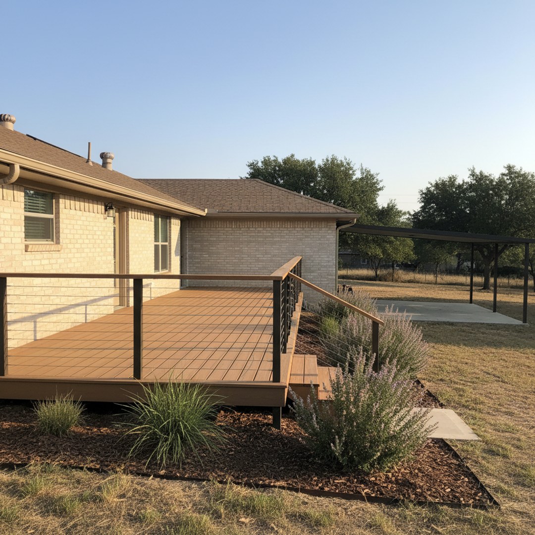 Deck Staining & Sealing completed by Oasis Deck Company in Lewisville, TX