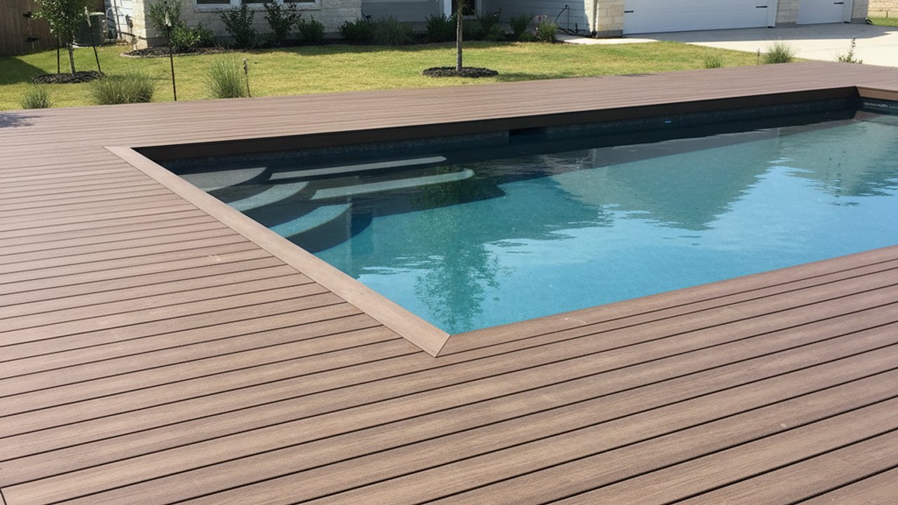 Composite Decking Installation completed by Oasis Deck Company in Allen, TX